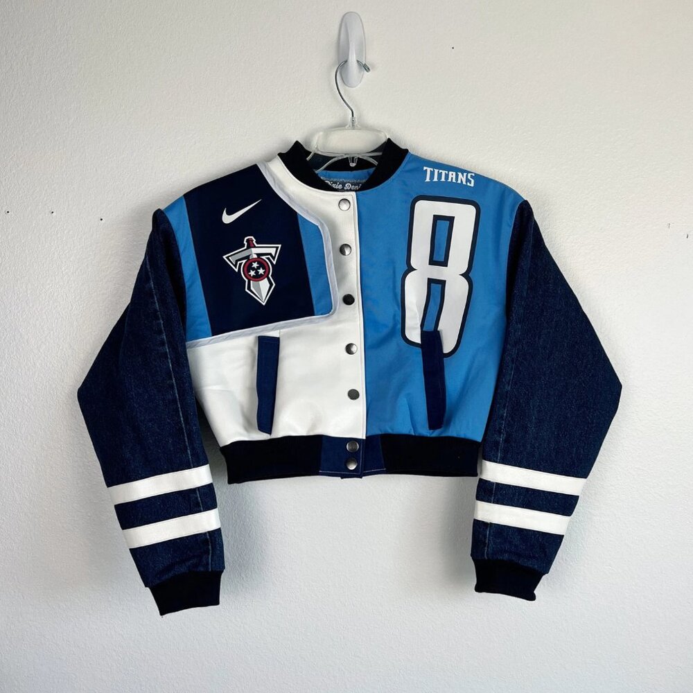 Hand Crafted Cropped Varsity Jacket